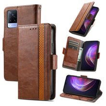 Load image into Gallery viewer, CaseNeo Business Splicing Dual Magnetic Buckle Horizontal Flip PU Leather Case with Holder &amp; Card Slots &amp; Wallet, For Blackview A100, For Infinix Note 10 Pro, For Oukitel C21 Pro, For OPPO Realme GT Master, For vivo V21, For ZTE Axon 30 5G             ...
