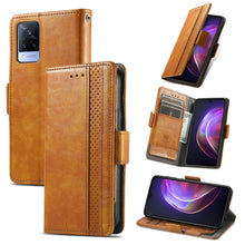 Load image into Gallery viewer, CaseNeo Business Splicing Dual Magnetic Buckle Horizontal Flip PU Leather Case with Holder &amp; Card Slots &amp; Wallet, For Blackview A100, For Infinix Note 10 Pro, For Oukitel C21 Pro, For OPPO Realme GT Master, For vivo V21, For ZTE Axon 30 5G             ...