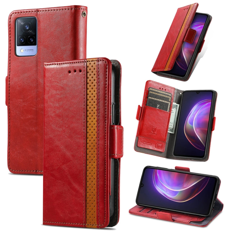 CaseNeo Business Splicing Dual Magnetic Buckle Horizontal Flip PU Leather Case with Holder & Card Slots & Wallet, For Blackview A100, For Infinix Note 10 Pro, For Oukitel C21 Pro, For OPPO Realme GT Master, For vivo V21, For ZTE Axon 30 5G             ...