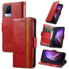Load image into Gallery viewer, CaseNeo Business Splicing Dual Magnetic Buckle Horizontal Flip PU Leather Case with Holder &amp; Card Slots &amp; Wallet, For Blackview A100, For Infinix Note 10 Pro, For Oukitel C21 Pro, For OPPO Realme GT Master, For vivo V21, For ZTE Axon 30 5G             ...