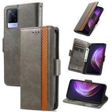 Load image into Gallery viewer, CaseNeo Business Splicing Dual Magnetic Buckle Horizontal Flip PU Leather Case with Holder &amp; Card Slots &amp; Wallet, For Blackview A100, For Infinix Note 10 Pro, For Oukitel C21 Pro, For OPPO Realme GT Master, For vivo V21, For ZTE Axon 30 5G             ...