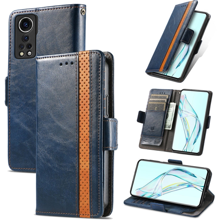 CaseNeo Business Splicing Dual Magnetic Buckle Horizontal Flip PU Leather Case with Holder & Card Slots & Wallet, For Blackview A100, For Infinix Note 10 Pro, For Oukitel C21 Pro, For OPPO Realme GT Master, For vivo V21, For ZTE Axon 30 5G             ...