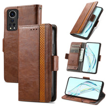 Load image into Gallery viewer, CaseNeo Business Splicing Dual Magnetic Buckle Horizontal Flip PU Leather Case with Holder &amp; Card Slots &amp; Wallet, For Blackview A100, For Infinix Note 10 Pro, For Oukitel C21 Pro, For OPPO Realme GT Master, For vivo V21, For ZTE Axon 30 5G             ...