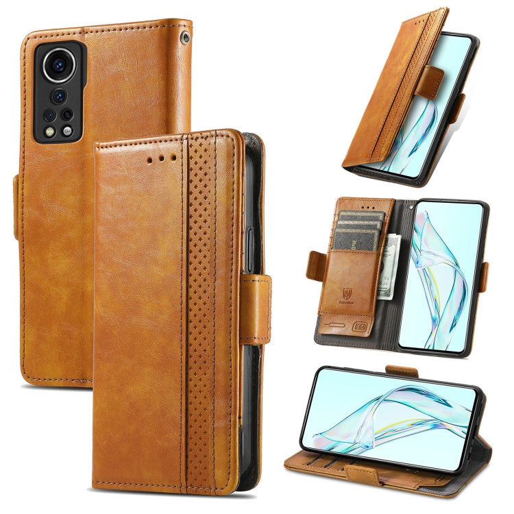 CaseNeo Business Splicing Dual Magnetic Buckle Horizontal Flip PU Leather Case with Holder & Card Slots & Wallet, For Blackview A100, For Infinix Note 10 Pro, For Oukitel C21 Pro, For OPPO Realme GT Master, For vivo V21, For ZTE Axon 30 5G             ...