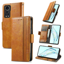 Load image into Gallery viewer, CaseNeo Business Splicing Dual Magnetic Buckle Horizontal Flip PU Leather Case with Holder &amp; Card Slots &amp; Wallet, For Blackview A100, For Infinix Note 10 Pro, For Oukitel C21 Pro, For OPPO Realme GT Master, For vivo V21, For ZTE Axon 30 5G             ...