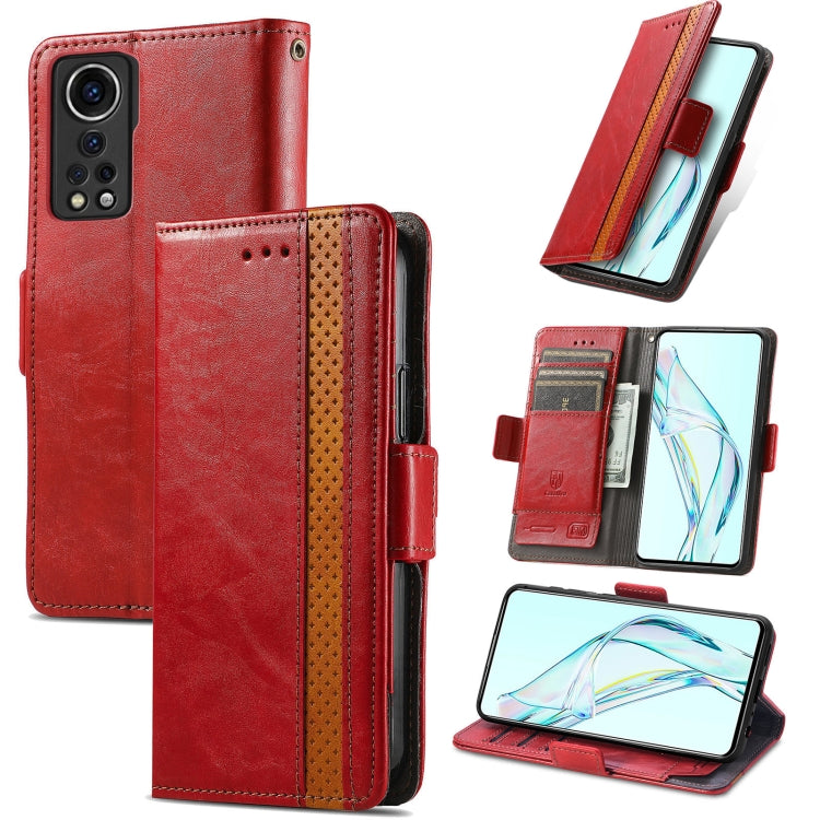 CaseNeo Business Splicing Dual Magnetic Buckle Horizontal Flip PU Leather Case with Holder & Card Slots & Wallet, For Blackview A100, For Infinix Note 10 Pro, For Oukitel C21 Pro, For OPPO Realme GT Master, For vivo V21, For ZTE Axon 30 5G             ...
