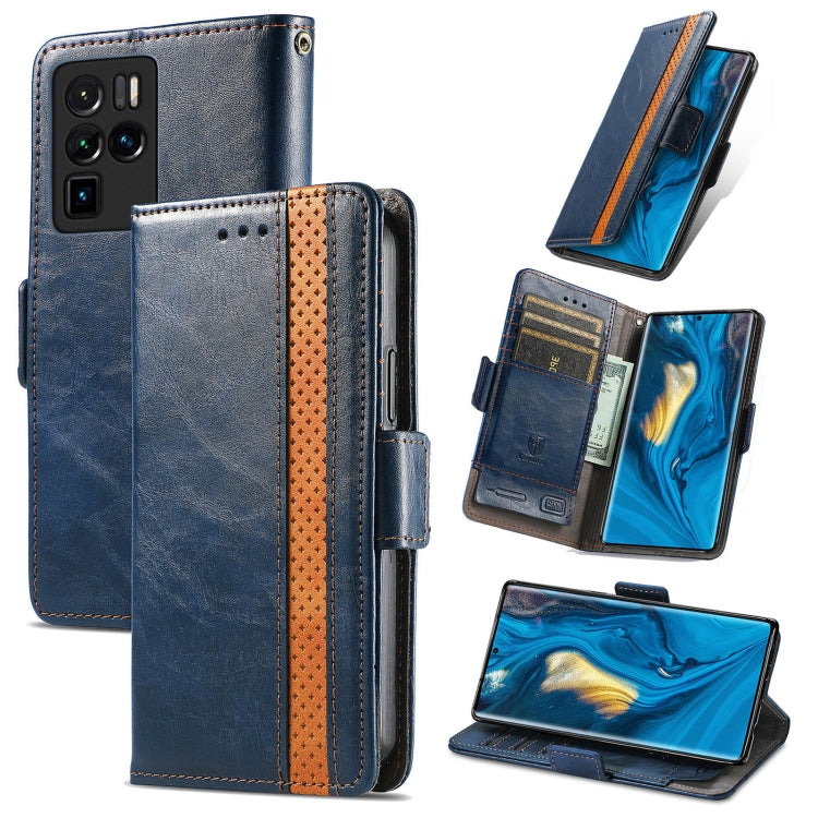 CaseNeo Business Splicing Dual Magnetic Buckle Horizontal Flip PU Leather Case with Holder & Card Slots & Wallet, For Blackview A100, For Infinix Note 10 Pro, For Oukitel C21 Pro, For OPPO Realme GT Master, For vivo V21, For ZTE Axon 30 5G             ...