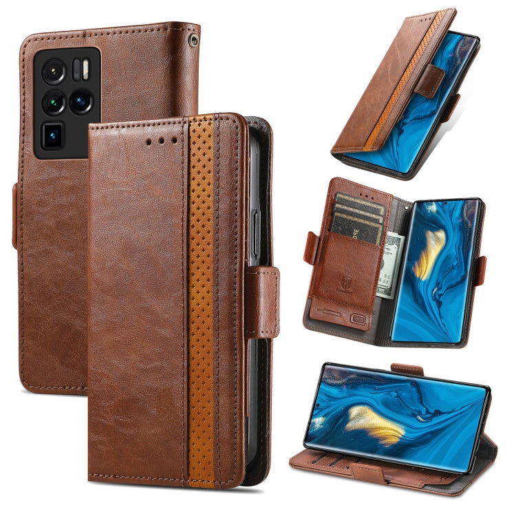 CaseNeo Business Splicing Dual Magnetic Buckle Horizontal Flip PU Leather Case with Holder & Card Slots & Wallet, For Blackview A100, For Infinix Note 10 Pro, For Oukitel C21 Pro, For OPPO Realme GT Master, For vivo V21, For ZTE Axon 30 5G             ...