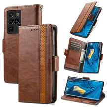 Load image into Gallery viewer, CaseNeo Business Splicing Dual Magnetic Buckle Horizontal Flip PU Leather Case with Holder &amp; Card Slots &amp; Wallet, For Blackview A100, For Infinix Note 10 Pro, For Oukitel C21 Pro, For OPPO Realme GT Master, For vivo V21, For ZTE Axon 30 5G             ...