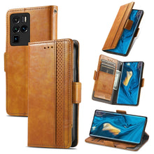Load image into Gallery viewer, CaseNeo Business Splicing Dual Magnetic Buckle Horizontal Flip PU Leather Case with Holder &amp; Card Slots &amp; Wallet, For Blackview A100, For Infinix Note 10 Pro, For Oukitel C21 Pro, For OPPO Realme GT Master, For vivo V21, For ZTE Axon 30 5G             ...