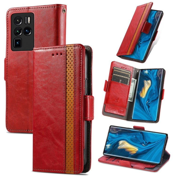 CaseNeo Business Splicing Dual Magnetic Buckle Horizontal Flip PU Leather Case with Holder & Card Slots & Wallet, For Blackview A100, For Infinix Note 10 Pro, For Oukitel C21 Pro, For OPPO Realme GT Master, For vivo V21, For ZTE Axon 30 5G             ...