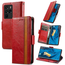 Load image into Gallery viewer, CaseNeo Business Splicing Dual Magnetic Buckle Horizontal Flip PU Leather Case with Holder &amp; Card Slots &amp; Wallet, For Blackview A100, For Infinix Note 10 Pro, For Oukitel C21 Pro, For OPPO Realme GT Master, For vivo V21, For ZTE Axon 30 5G             ...