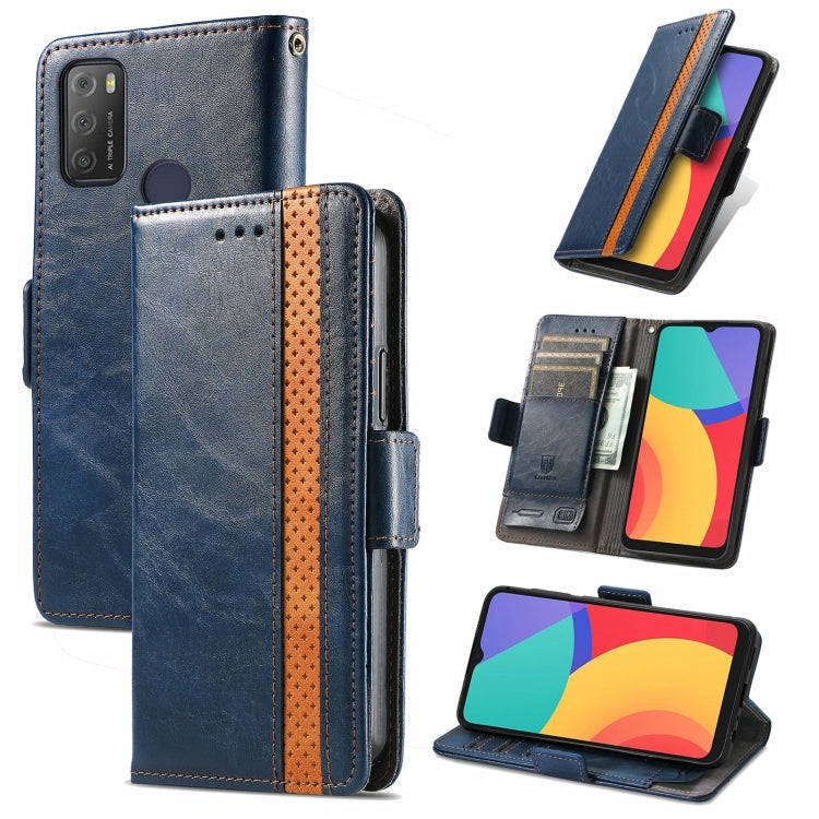 CaseNeo Business Splicing Dual Magnetic Buckle Horizontal Flip PU Leather Case with Holder & Card Slots & Wallet, For Blackview A100, For Infinix Note 10 Pro, For Oukitel C21 Pro, For OPPO Realme GT Master, For vivo V21, For ZTE Axon 30 5G             ...