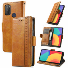Load image into Gallery viewer, CaseNeo Business Splicing Dual Magnetic Buckle Horizontal Flip PU Leather Case with Holder &amp; Card Slots &amp; Wallet, For Blackview A100, For Infinix Note 10 Pro, For Oukitel C21 Pro, For OPPO Realme GT Master, For vivo V21, For ZTE Axon 30 5G             ...