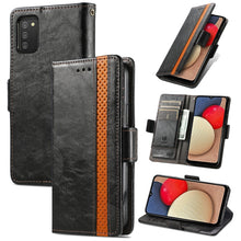 Load image into Gallery viewer, CaseNeo Business Splicing Dual Magnetic Buckle Horizontal Flip PU Leather Case with Holder &amp; Card Slots &amp; Wallet, For Samsung Galaxy A03s, For Samsung Galaxy A20, For Samsung Galaxy A30