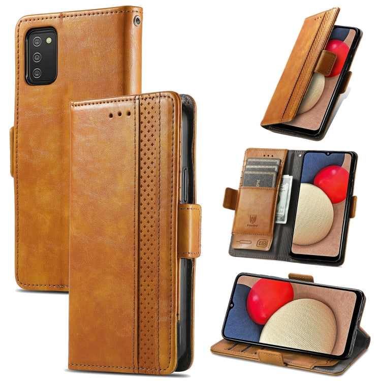 CaseNeo Business Splicing Dual Magnetic Buckle Horizontal Flip PU Leather Case with Holder & Card Slots & Wallet, For Samsung Galaxy A03s, For Samsung Galaxy A20, For Samsung Galaxy A30