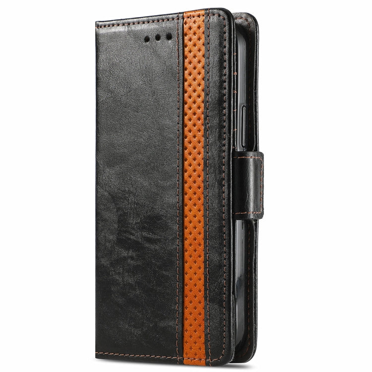 CaseNeo Business Splicing Dual Magnetic Buckle Horizontal Flip PU Leather Case with Holder & Card Slots & Wallet, For Samsung Galaxy A20, For Samsung Galaxy A30