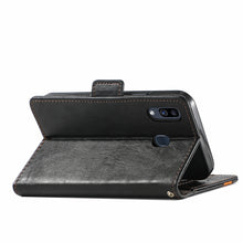 Load image into Gallery viewer, CaseNeo Business Splicing Dual Magnetic Buckle Horizontal Flip PU Leather Case with Holder &amp; Card Slots &amp; Wallet, For Samsung Galaxy A20, For Samsung Galaxy A30