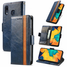 Load image into Gallery viewer, CaseNeo Business Splicing Dual Magnetic Buckle Horizontal Flip PU Leather Case with Holder &amp; Card Slots &amp; Wallet, For Samsung Galaxy A20, For Samsung Galaxy A30