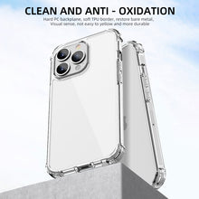 Load image into Gallery viewer, iPAKY Crystal Clear Series Transparent Shockproof TPU + PC Protective Case, For iPhone 13