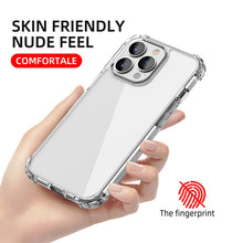 Load image into Gallery viewer, iPAKY Crystal Clear Series Transparent Shockproof TPU + PC Protective Case, For iPhone 13