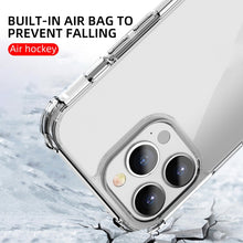 Load image into Gallery viewer, iPAKY Crystal Clear Series Transparent Shockproof TPU + PC Protective Case, For iPhone 13