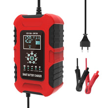 Load image into Gallery viewer, FOXSUR 10A 12V 7-segment Motorcycle / Car Smart Battery Charger, EU Plug, UK Plug, US Plug
