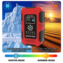 Load image into Gallery viewer, FOXSUR 10A 12V 7-segment Motorcycle / Car Smart Battery Charger, EU Plug, UK Plug, US Plug