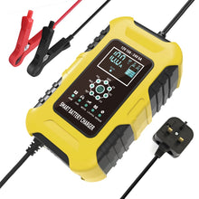 Load image into Gallery viewer, FOXSUR 10A 12V 7-segment Motorcycle / Car Smart Battery Charger, EU Plug, UK Plug, US Plug