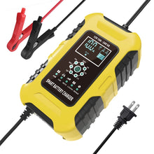 Load image into Gallery viewer, FOXSUR 10A 12V 7-segment Motorcycle / Car Smart Battery Charger, EU Plug, UK Plug, US Plug