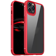 Load image into Gallery viewer, MG Series Carbon Fiber TPU + Clear PC Four-corner Airbag Shockproof Case, For iPhone 12 Pro Max, For iPhone 12 / 12 Pro, For iPhone 11 Pro, For iPhone 11 Pro Max