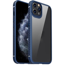 Load image into Gallery viewer, MG Series Carbon Fiber TPU + Clear PC Four-corner Airbag Shockproof Case, For iPhone 12 Pro Max, For iPhone 12 / 12 Pro, For iPhone 11 Pro, For iPhone 11 Pro Max