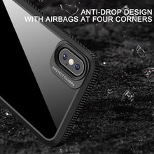 Load image into Gallery viewer, MG Series Carbon Fiber TPU + Clear PC Four-corner Airbag Shockproof Case, For iPhone X / XS, For iPhone XS Max, For iPhone XR