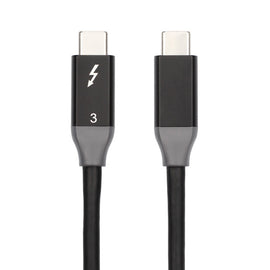 100W USB-C / Type-C 4.0 Male to USB-C / Type-C 4.0 Male Two-color Full-function Data Cable for Thunderbolt 3, 0.95m, 1.22m