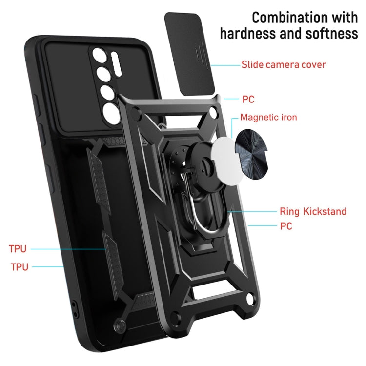 Sliding Camera Cover Design TPU+PC Protective Case, For Xiaomi Redmi 9, For Xiaomi Redmi 9A, For Xiaomi Redmi Note 9S, For Xiaomi Redmi Note 10 5G
