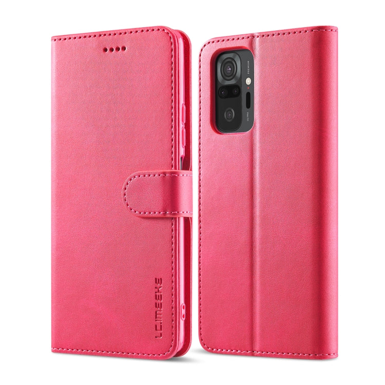 LC.IMEEKE Calf Texture Horizontal Flip Leather Case with Holder & Card Slots & Wallet, For Xiaomi Redmi 10