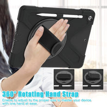 Load image into Gallery viewer, Silicone + PC Protective Case with Holder &amp; Shoulder Strap, For iPad 10.2 2021 / 2020 / 2019
