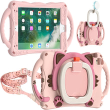 Load image into Gallery viewer, Cute Cat King Kids Shockproof EVA Protective Case with Holder &amp; Shoulder Strap &amp; Handle, For iPad mini 2019 / 4 / 3 / 2 / 1