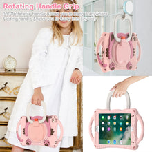 Load image into Gallery viewer, Cute Cat King Kids Shockproof EVA Protective Case with Holder &amp; Shoulder Strap &amp; Handle, For iPad mini 2019 / 4 / 3 / 2 / 1