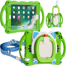Load image into Gallery viewer, Cute Cat King Kids Shockproof EVA Protective Case with Holder &amp; Shoulder Strap &amp; Handle, For iPad mini 2019 / 4 / 3 / 2 / 1