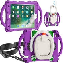 Load image into Gallery viewer, Cute Cat King Kids Shockproof EVA Protective Case with Holder &amp; Shoulder Strap &amp; Handle, For iPad mini 2019 / 4 / 3 / 2 / 1