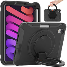 Load image into Gallery viewer, Heavy Duty TPU Hybrid PC Tablet Case with 360 Rotation Handle Grip Holder &amp; Pen Slot, For iPad mini 6 / mini 2024