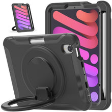 Load image into Gallery viewer, Heavy Duty TPU Hybrid PC Tablet Case with 360 Rotation Handle Grip Holder &amp; Pen Slot, For iPad mini 6 / mini 2024