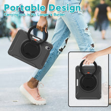 Load image into Gallery viewer, Heavy Duty TPU Hybrid PC Tablet Case with 360 Rotation Handle Grip Holder &amp; Pen Slot, For iPad mini 6 / mini 2024