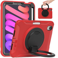 Load image into Gallery viewer, Heavy Duty TPU Hybrid PC Tablet Case with 360 Rotation Handle Grip Holder &amp; Pen Slot, For iPad mini 6 / mini 2024