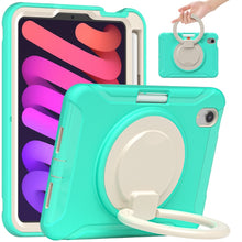 Load image into Gallery viewer, Heavy Duty TPU Hybrid PC Tablet Case with 360 Rotation Handle Grip Holder &amp; Pen Slot, For iPad mini 6 / mini 2024
