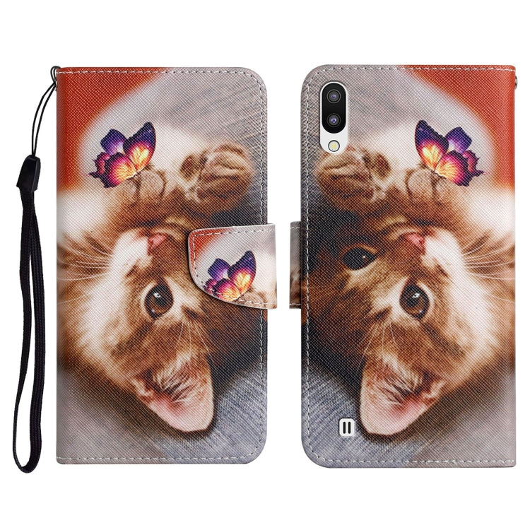 Painted Pattern Horizontal Flip Leather Case with Holder & Card Slot & Wallet, For Samsung Galaxy A01, For Samsung Galaxy A02