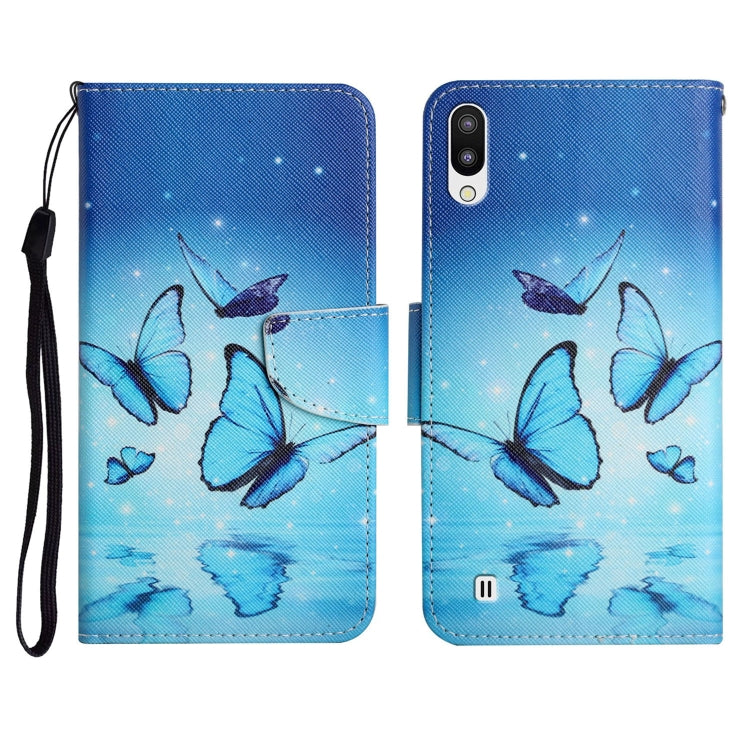 Painted Pattern Horizontal Flip Leather Case with Holder & Card Slot & Wallet, For Samsung Galaxy A01, For Samsung Galaxy A02
