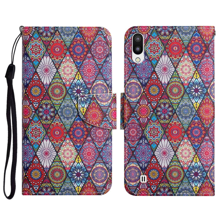 Painted Pattern Horizontal Flip Leather Case with Holder & Card Slot & Wallet, For Samsung Galaxy A01, For Samsung Galaxy A02