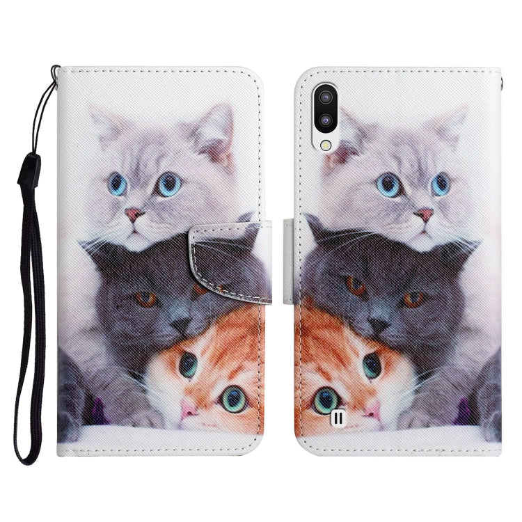 Painted Pattern Horizontal Flip Leather Case with Holder & Card Slot & Wallet, For Samsung Galaxy A01, For Samsung Galaxy A02